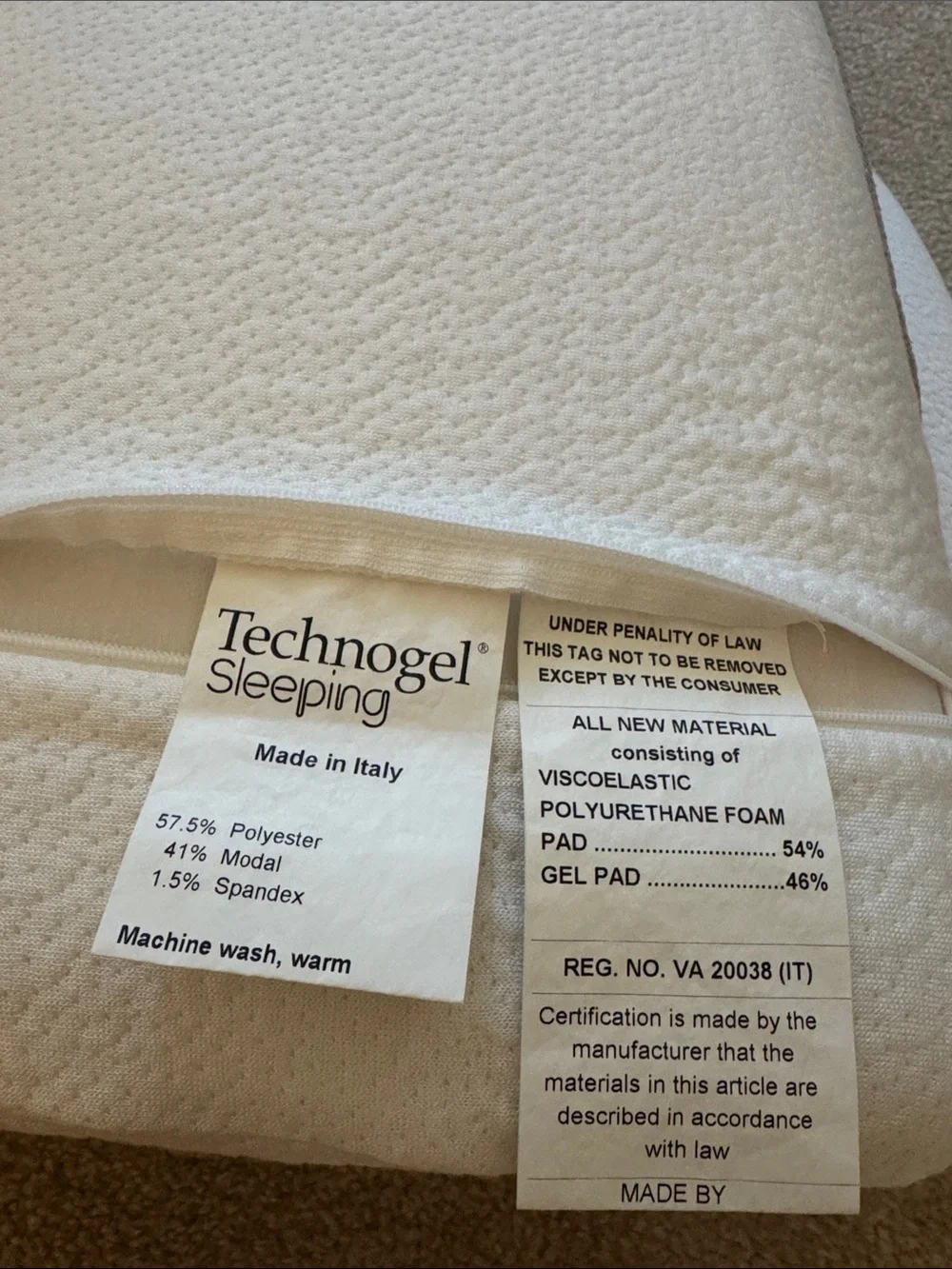 Technogel Deluxe Thin Pillow